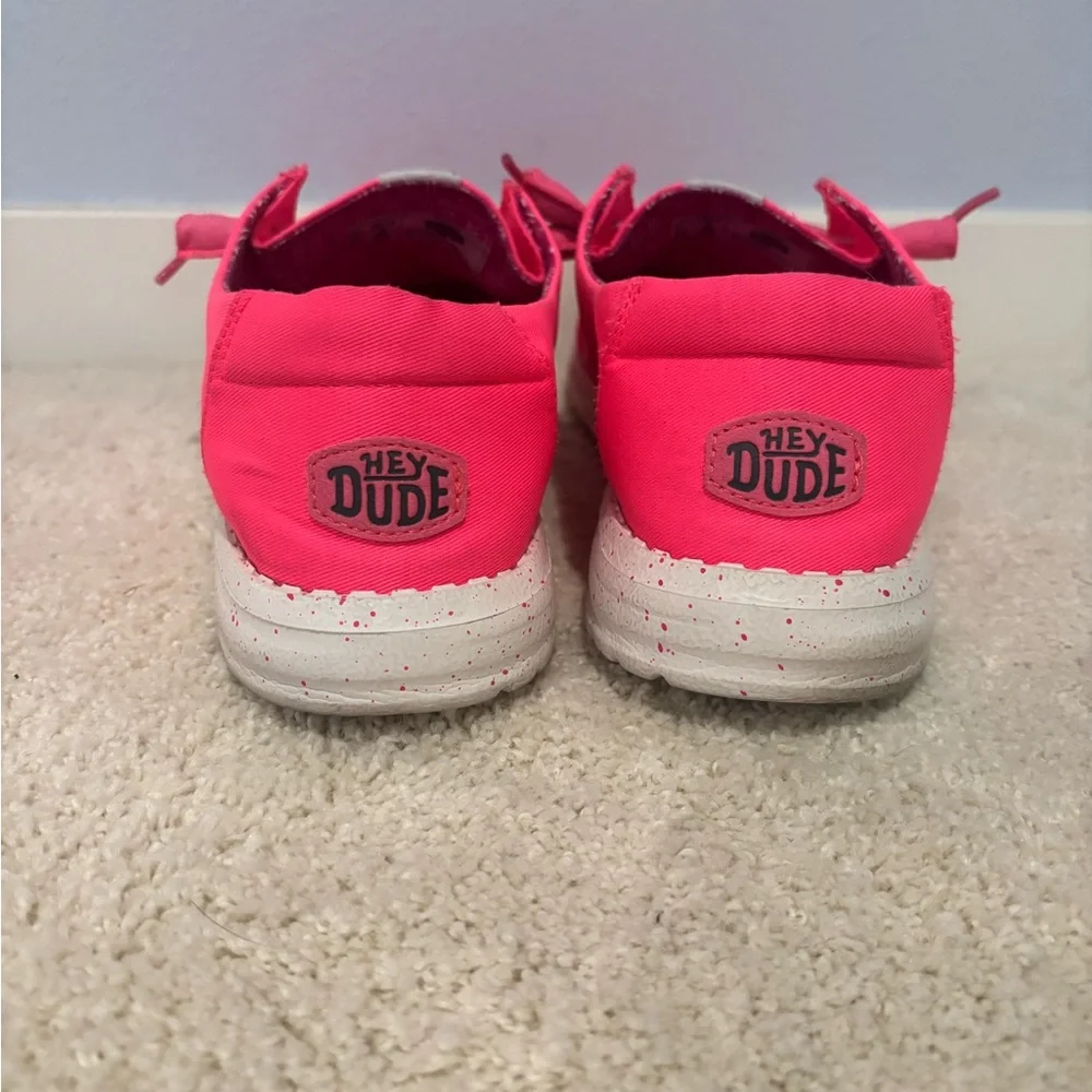 Hey Dude Neon Pink Loafers - Picture 4 of 6